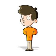 cartoon boy staring N10
