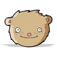 cartoon teddy bear head N7