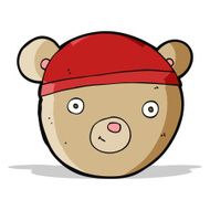 cartoon teddy bear head N10