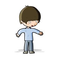 cartoon confused boy N10
