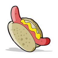 cartoon hotdog N12