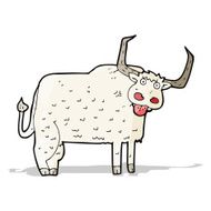 cartoon hairy cow N5