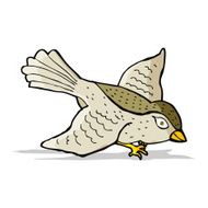 cartoon flying bird N15