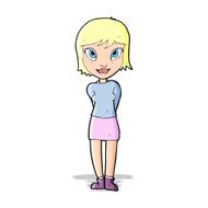 cartoon pretty girl N54