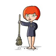 cartoon pretty witch girl N4