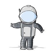 Cartoon Astronaut N76