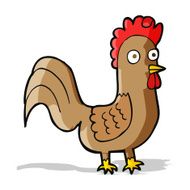 Cartoon Rooster N19