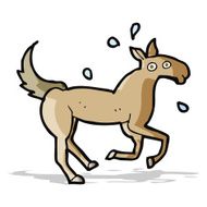 cartoon horse sweating N3