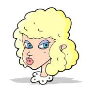 cartoon suspicious woman N9