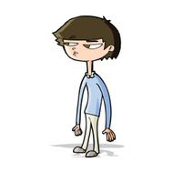 cartoon suspicious boy N5