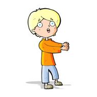 cartoon shocked boy N14