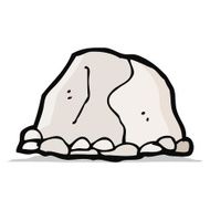 cartoon large rock N2