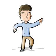 cartoon dancing man N38