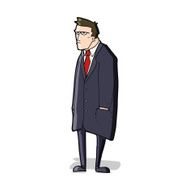 cartoon bad tempered man N5