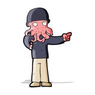 cartoon alien monster man N9