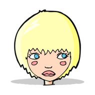 cartoon unhappy girl N8