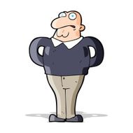 cartoon worried man N51