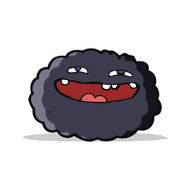 happy cartoon cloud N19