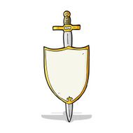 cartoon heraldic shield N10