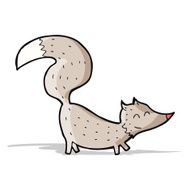 cartoon little wolf N51