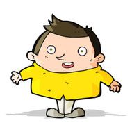 cartoon happy man N239
