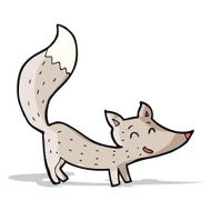 cartoon little wolf N52