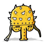 cartoon spiked helmet N4