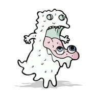 cartoon gross ghost N25