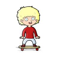 Cartoon Boy On Skateboard N11