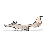 cartoon little wolf N53