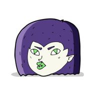 cartoon vampire face N17