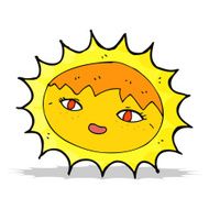 cartoon pretty sun N4