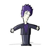 cartoon vampire man N53