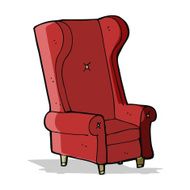 cartoon old chair N12