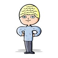 cartoon proud man N14