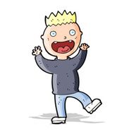 cartoon crazy happy man N4