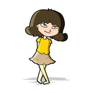 cartoon clever girl N5