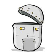 cartoon robot head N36