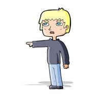 Cartoon Boy Pointing N14