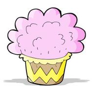 cartoon cupcake N92