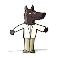 Cartoon Wolf N80
