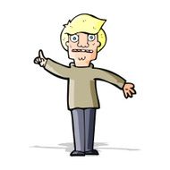 Cartoon Man Asking Question N56