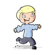 cartoon excited boy N72