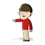 cartoon pointing man N59