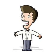 cartoon screaming man N12