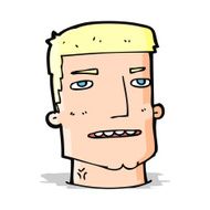 cartoon male head N4