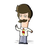 cartoon mna with mustache explaining N5