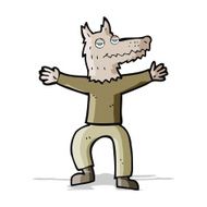 cartoon wolf man N26