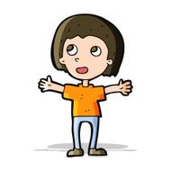 cartoon happy person N16