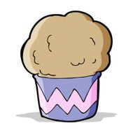 cartoon cupcake N93